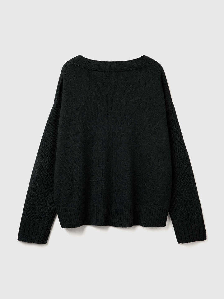 V NECK SWEATER L/S Femme image number 6